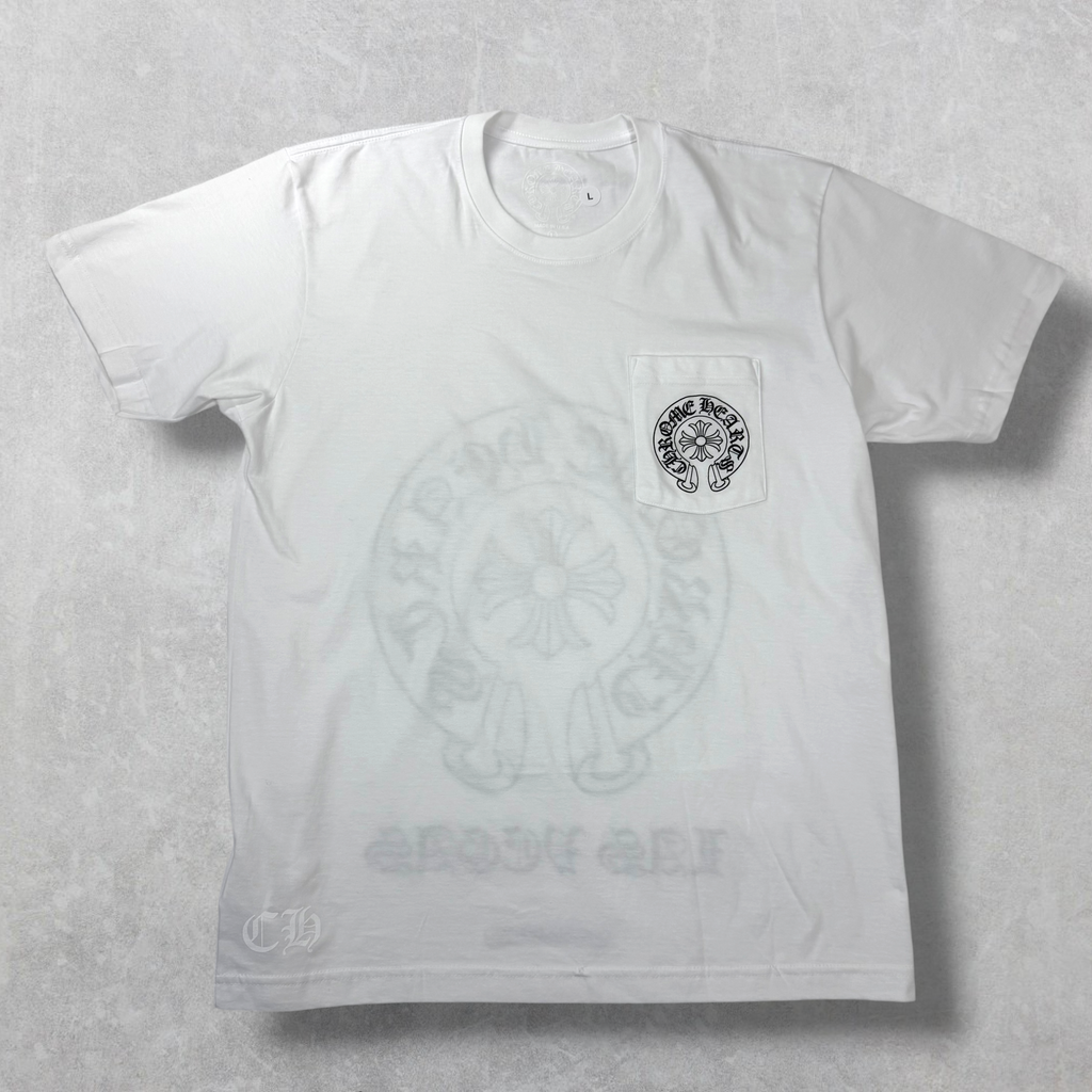 Chrome Hearts Las Vegas Exclusive Horseshoe White Tee L