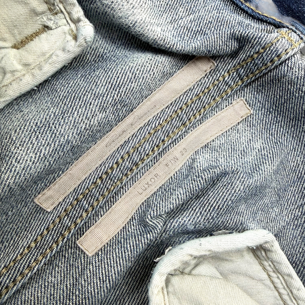 Rick Owens Tailored Belas Pearl/Acid Degrade Jeans 56 (38)