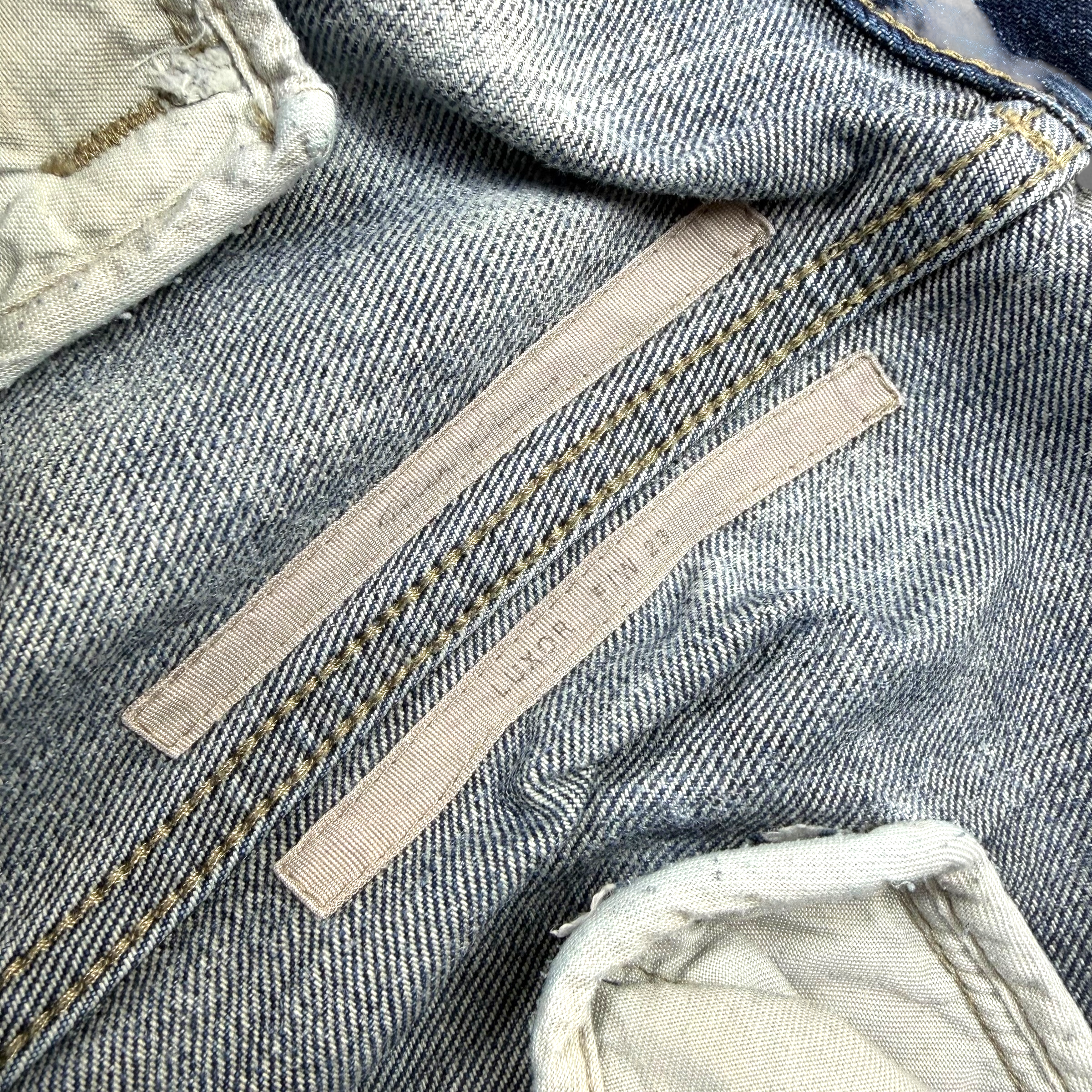Rick Owens Tailored Belas Pearl/Acid Degrade Jeans 56 (38)