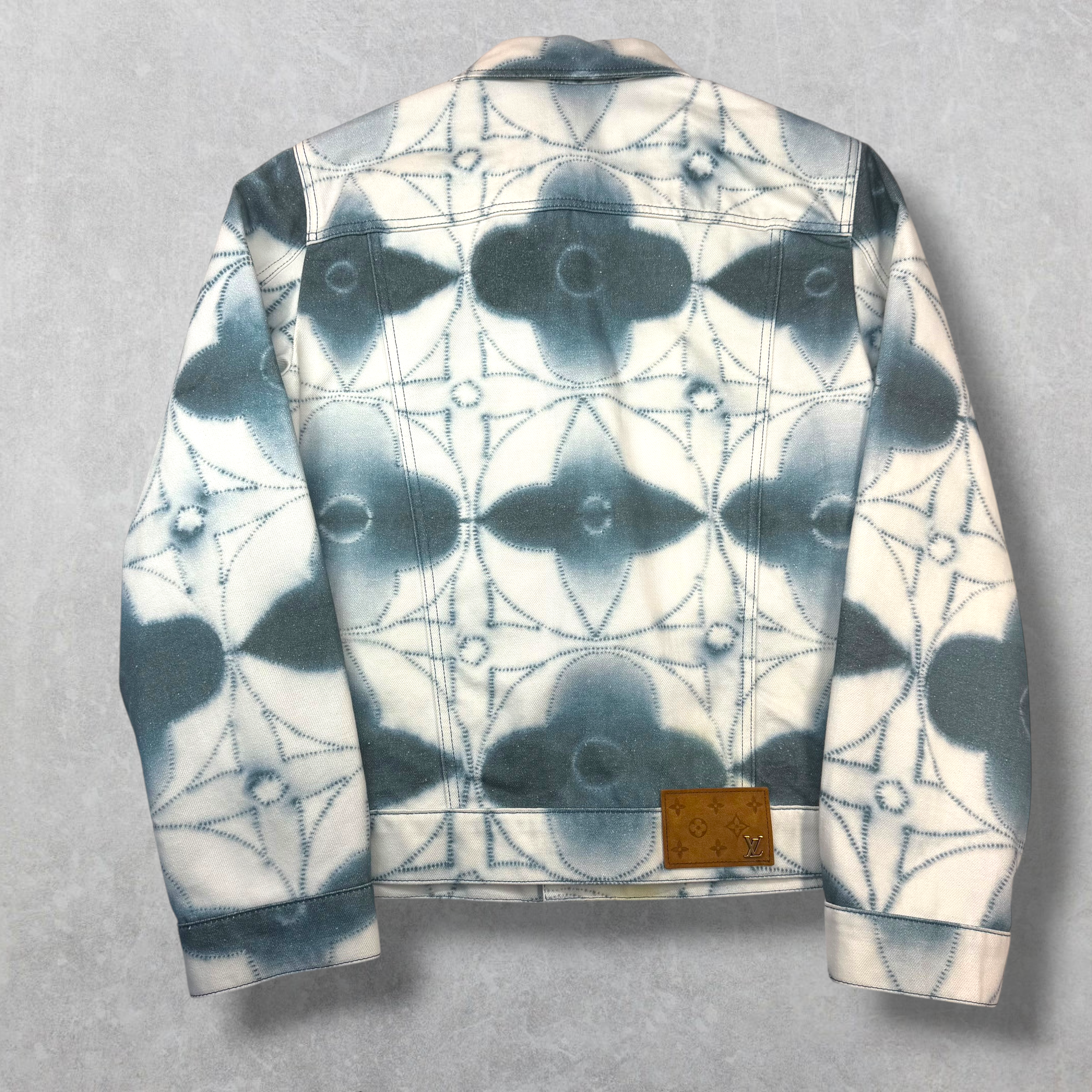 Louis Vuitton Monogram Shibori Tie-Dye Denim Jacket 48 (M)