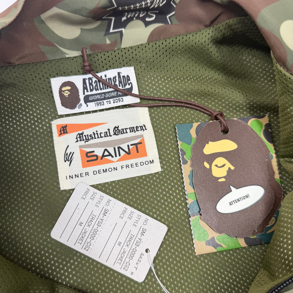 Saint Michael x Bape Camo Track Jacket M