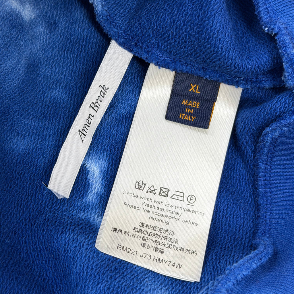 Louis Vuitton Tie Dye Hoodie with LV Signature XL
